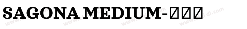SAGONA MEDIUM字体转换